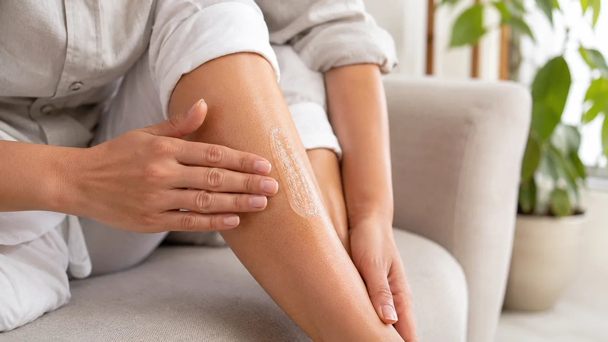 Gel frío con árnica para piernas cansadas