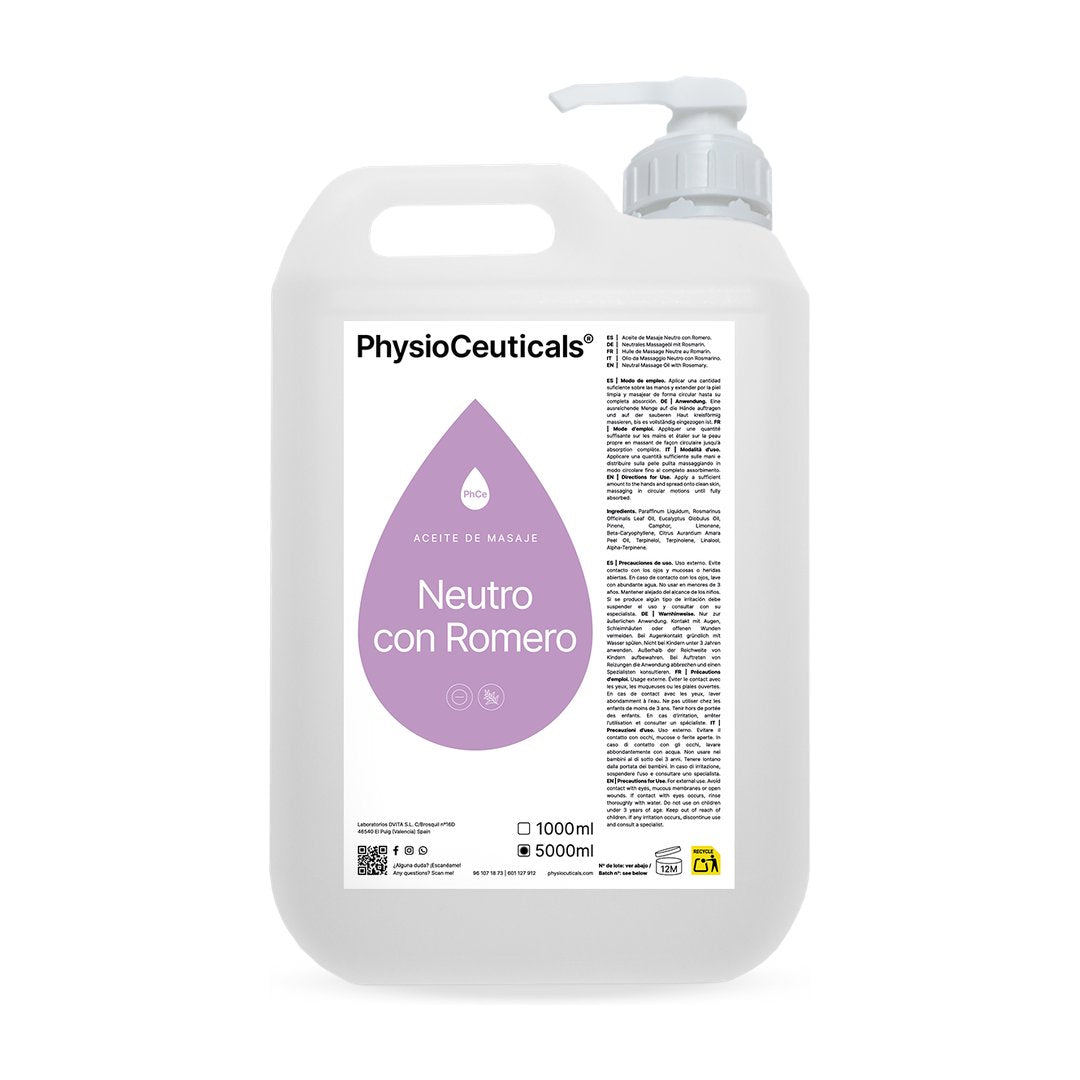 Aceite de Masaje Neutro con Romero 5000ml