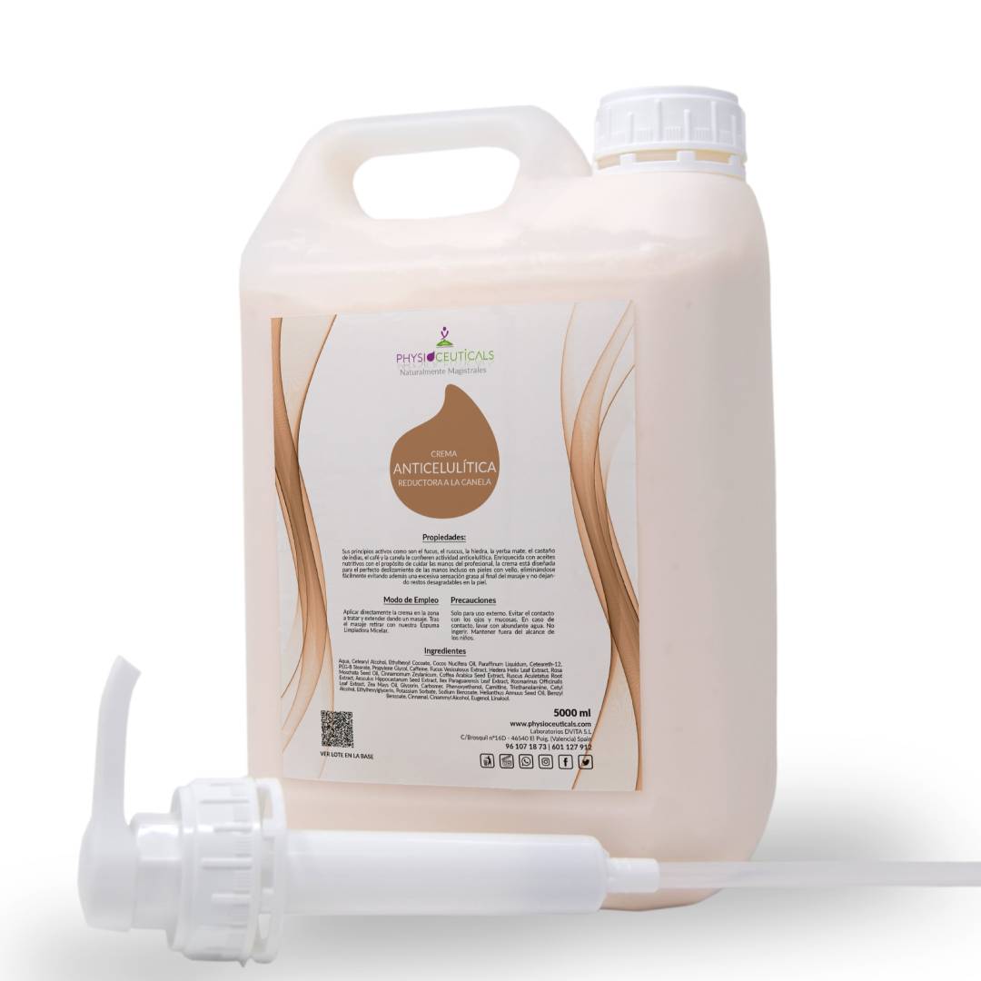 Crema Anticelulítica Reductora a la Canela 5000ml
